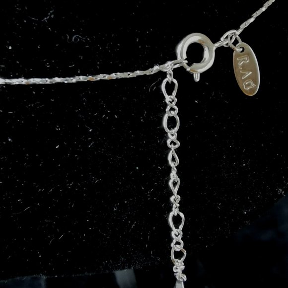 RAG Silver Necklace with Crystal - Picture 3 of 4